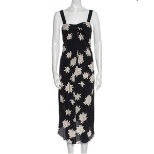 Vince Navy Blue Silk Dress